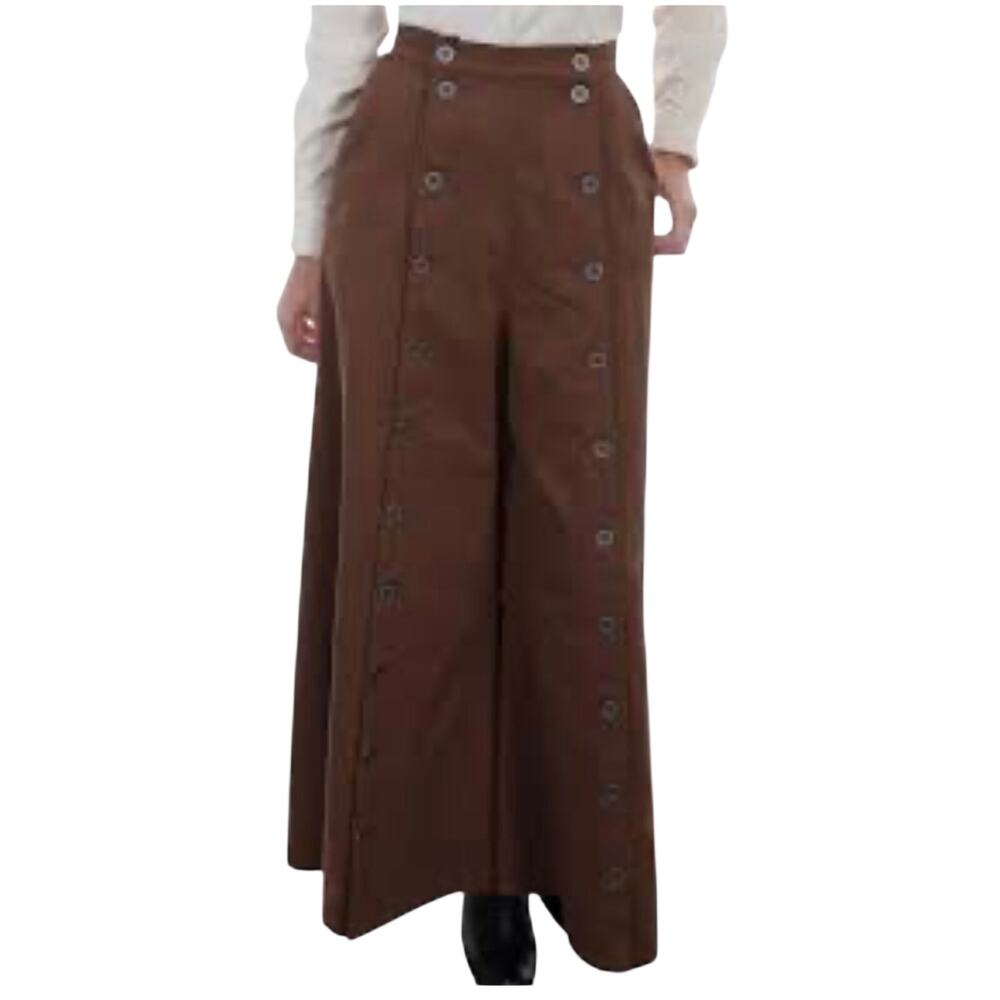 Scully Brushed size 10 Twill Button front Split Skirt Riding Pants USA